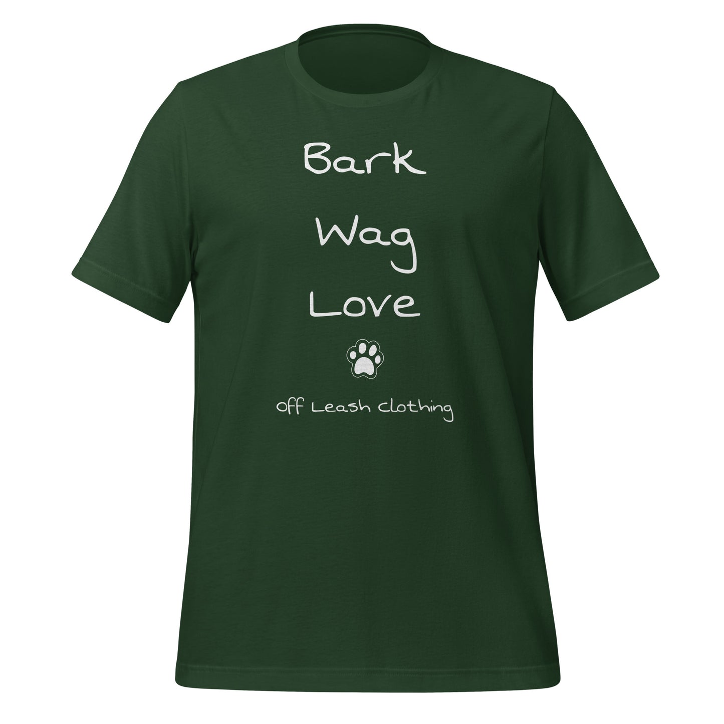 Bark Wag Love || OLC - Light Weight, Slimmer fit Unisex t-shirt