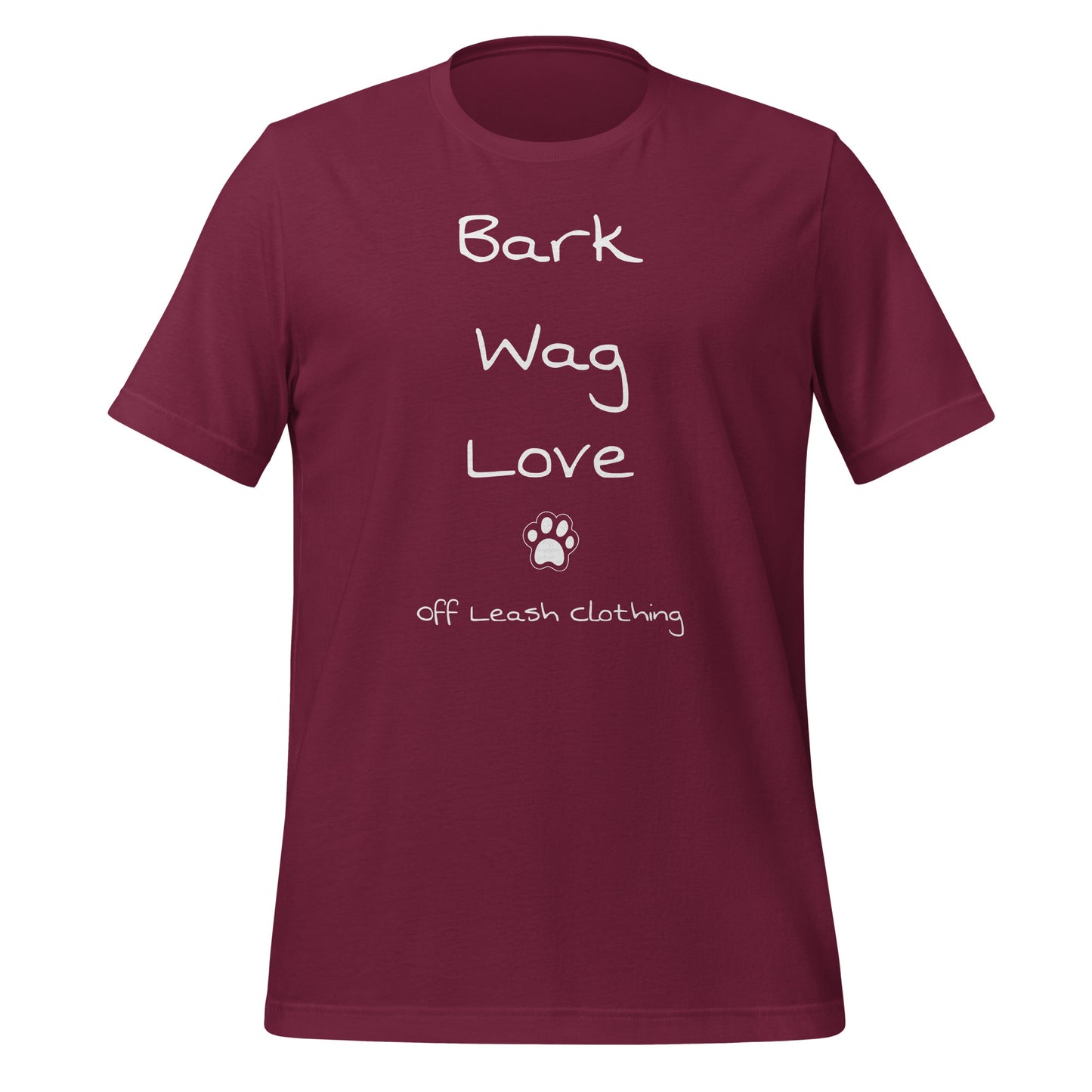 Bark Wag Love || OLC - Light Weight, Slimmer fit Unisex t-shirt