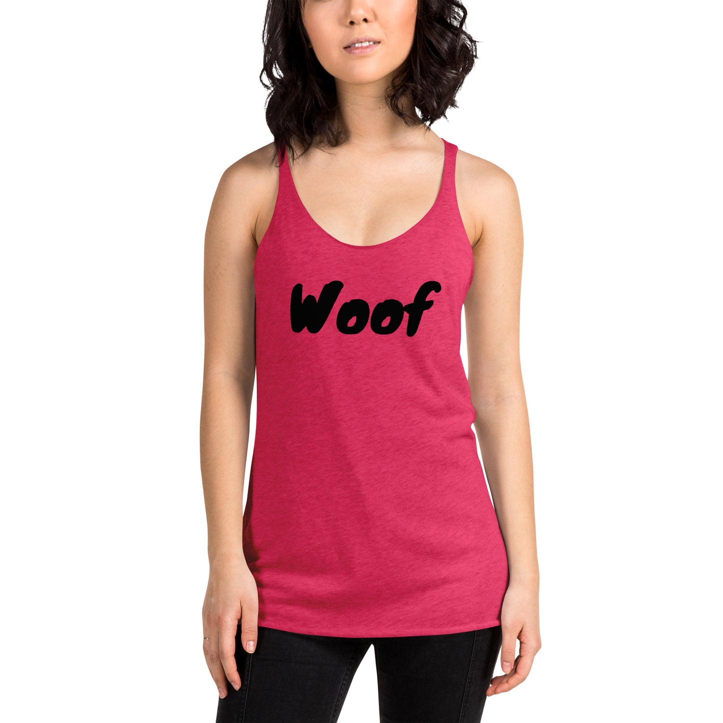 Woof || OLC - Women's Racerback Tank