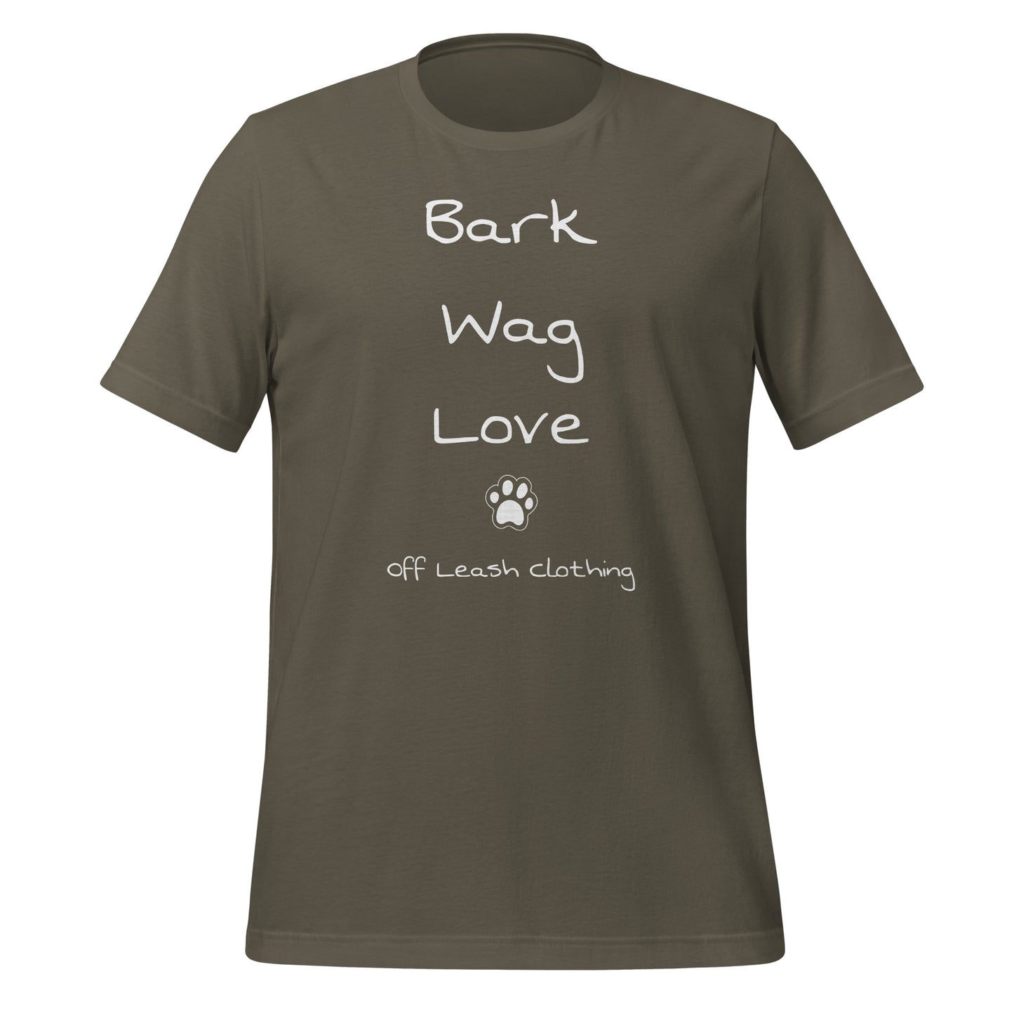 Bark Wag Love || OLC - Light Weight, Slimmer fit Unisex t-shirt