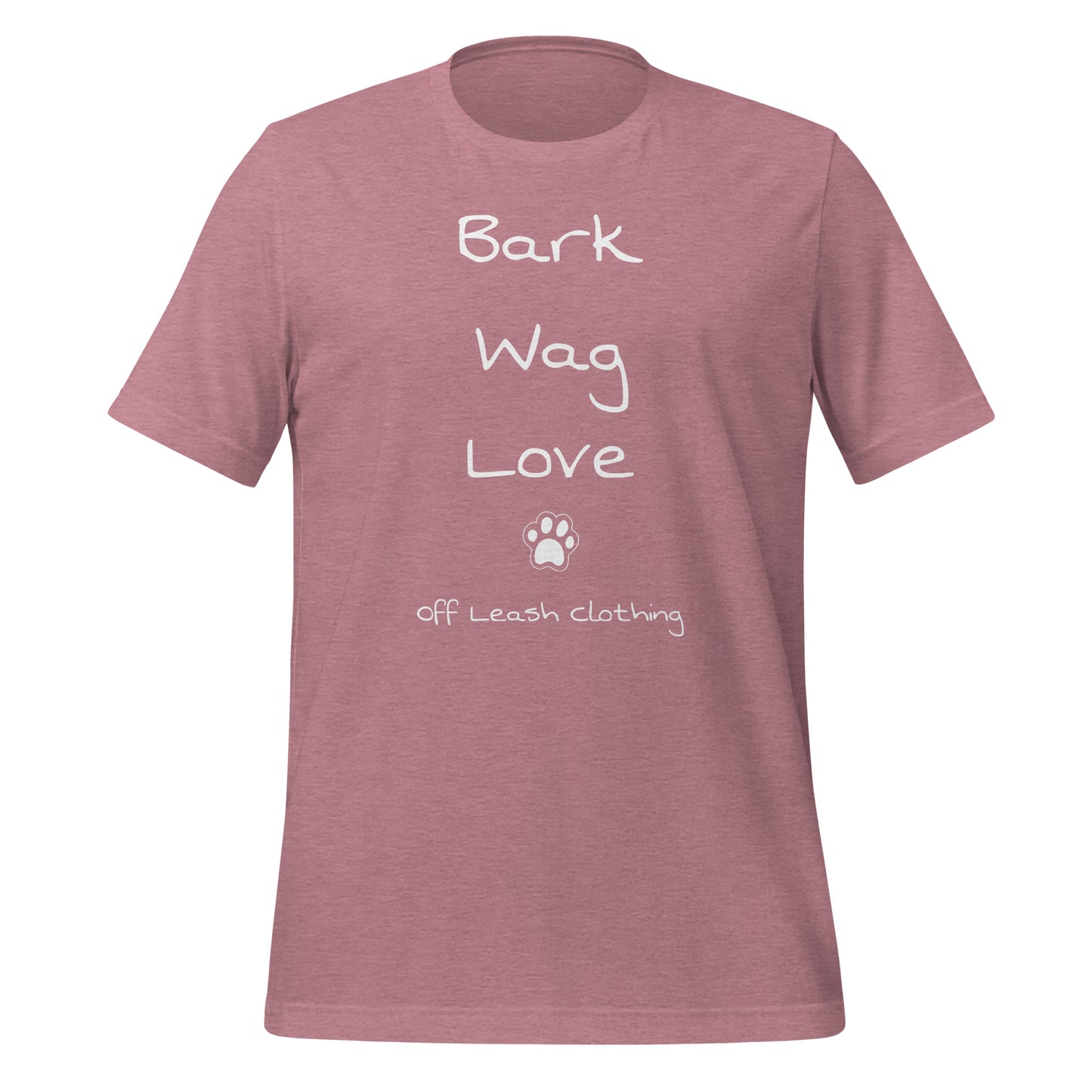 Bark Wag Love || OLC - Light Weight, Slimmer fit Unisex t-shirt